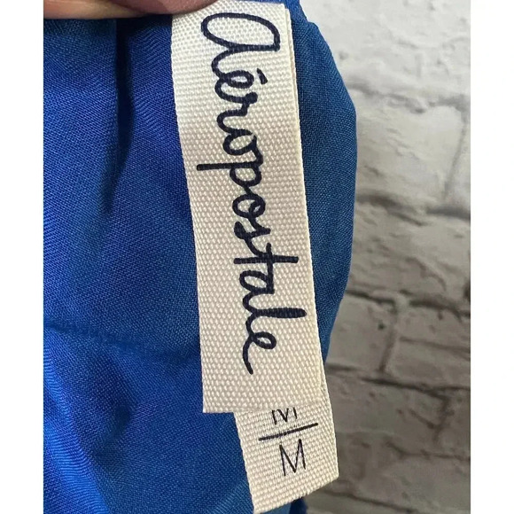 NWT AEROPOSTALE Womens Wowoone Pleated Mini Skirt, Blue & Green, size M. - Picture 6 of 8